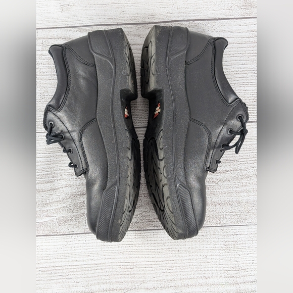 Red Wing Shoes Men 10.5 D Black Leather 110 EH Hard Toe Work Safety - Picture 6 of 8